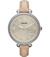 Horlogeband Fossil ES3141 Leder Beige 12mm - thumbnail
