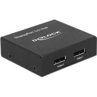 Delock 87691 DisplayPort 1.2-splitter 1 x DisplayPort in > 2 x DisplayPort uit 4K - thumbnail