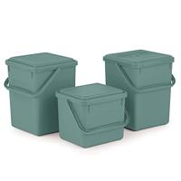 Rotho bio afvalemmer + actief koolfilter 9l mistletoe groen - thumbnail