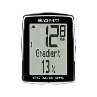 Sigma BC 14,16 STS Kilometerteller 14 functies - Zwart - thumbnail