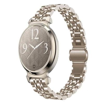 By Qubix - Metalen schakelbandje - Vintage goud - Compatible met Garmin Lily 2 - Compatible Garmin bandje