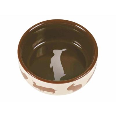 TRIXIE VOERBAK KONIJNMOTIEF KERAMIEK ASSORTI 11 CM 250 ML