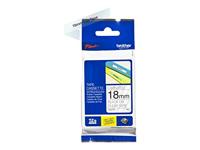 Brother TZe tape voor P-Touch 18 mm, zwart op transparant - thumbnail