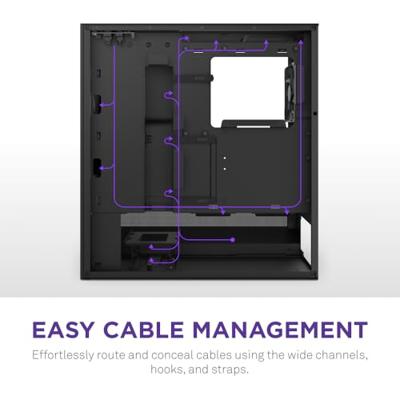 ATX Semi-toren doos NZXT H510 Zwart