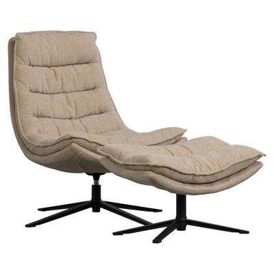 Woood Kube fauteuil met hocker Naturel Woood Kube fauteuil met hocker Naturel
