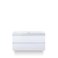 Maxx XL Badmeubelset 120 cm - Wit Hoogglans - Wastafel Just Enkel Zonder kraangat - thumbnail