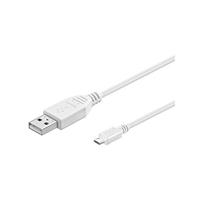 Goobay 96190 USB 2.0 Hi-Speed kabel, 0,15 m wit - thumbnail