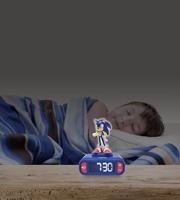 Digitale wekker met Sonic-nachtlampje en geluidseffecten - thumbnail