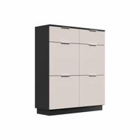 Schoenenkast Moon Creme 114 cm - thumbnail