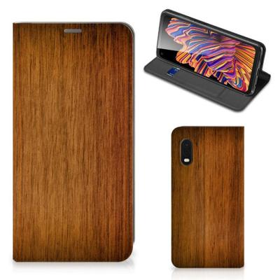 Samsung Xcover Pro Book | Wallet Case | Donker Hout Samsung Xcover Pro Book | Wallet Case | Donker Hout