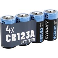 Absina CR123A Speciale batterij Lithium 1300 3 V 4 stuk(s) - thumbnail