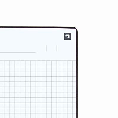 Oxford BLACK N&apos; RED spiraalblok kunststof, 140 bladzijden ft A4, geruit 5 mm