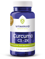Vitakruid Curcuma C3-2X (95% curcuminoiden) met Bioperine 60 Vegetarische capsules - thumbnail