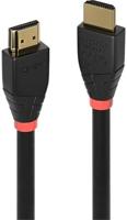 LINDY 41071 HDMI-kabel HDMI Aansluitkabel HDMI-A-stekker, HDMI-A-stekker 10.00 m Zwart 4K UHD, Vergulde steekcontacten - thumbnail