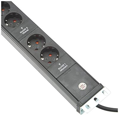 Brennenstuhl 1156057984 power uitbreiding 3 m 4 AC-uitgang(en) Zwart - thumbnail
