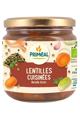 Primeal Bereide linzen bio 400 Gram Primeal Bereide linzen bio 400 Gram