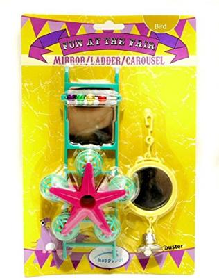 Happy Pet bird toy mp spiegel / ladder / carousel