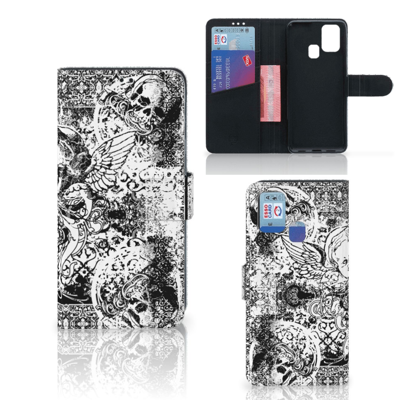 Telefoonhoesje met Naam Samsung Galaxy M31 Skulls Angel