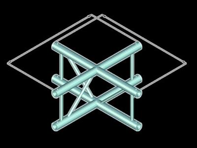 ALUTRUSS DECOLOCK DQ2-SPAC41V 4-way Cross Piece bk