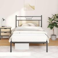 Bedframe zonder matras 107x203cm spaanplaat sonoma eikenkleurig - thumbnail