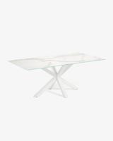 Kave Home Eettafel 'Argo' Iron Moss Keramiek, 180 x 100cm, kleur Wit - thumbnail