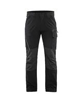 Blåkläder Service werkbroek met 4-weg stretch 14221645 | Zwart/High-Vis Geel | Maat 60 - 7330509718407 - thumbnail