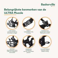 Baskerville Ultra Muzzle, zwart, Größe 2(l: 2.5 in/b: 10.5 in), zwart - thumbnail