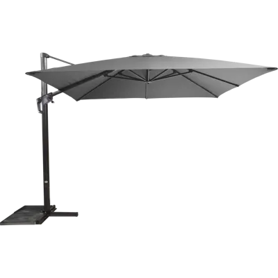 Zweefparasol Virgo Antraciet zonder volant 3x3mtr Lesli Living Zweefparasol Virgo Antraciet zonder volant 3x3mtr Lesli Living