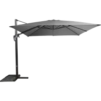 Zweefparasol Virgo Antraciet zonder volant 3x3mtr Lesli Living - thumbnail