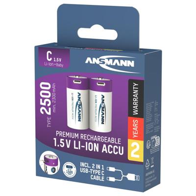 Ansmann Baby C 2500 Typ USB-C 2-Pack(2300mAh)