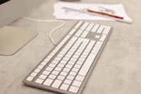 CHERRY KC 6000 SLIM FOR MAC toetsenbord Kantoor USB QWERTY Amerikaans Engels Zilver - thumbnail