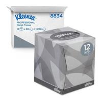 Kleenex - 8834 Facial Tissue 2-lgs Kubus Wit - 12x 88 stuks - thumbnail