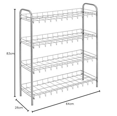 Metaltex Tomado schoenenrek 4 etages 64x23x80
