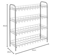 Metaltex Tomado schoenenrek 4 etages 64x23x80 - thumbnail