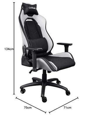 Trust GXT714W Ruya Gaming Chair Gaming stoel Wit