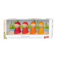 Goki houten speelfiguren in een boot, 5dlg. - thumbnail