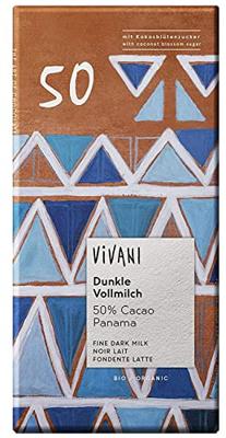 Vivani Chocoladereep Donkere Melkchocolade 50% Cacao Vivani Chocoladereep Donkere Melkchocolade 50% Cacao