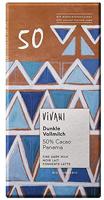 Vivani Chocoladereep Donkere Melkchocolade 50% Cacao - thumbnail