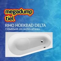 Ligbad Riho Delta 150 x 80 cm RECHTS wit - thumbnail