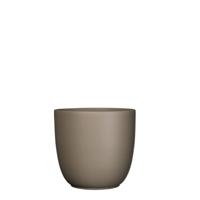 Tusca pot rond taupe mat h18,5xd19,5 cm Mica Decorations - Mica decorations - thumbnail