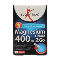Lucovitaal Magnesium citraat 400mg 2go sticks 14 Stuks - thumbnail