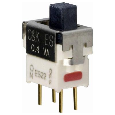 C & K Switches ES22MCBE Slide Switch ES Series Schuifschakelaar 20 V/AC, 20 V/DC 2x uit/aan IP57 1 stuk(s) Tray