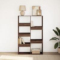 Boekenkast 100x33x155,5 cm bewerkt hout bruin eikenkleurig - thumbnail
