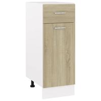 VidaXL Onderkast met lade lyon 30x46x81,5 cm bewerkt hout sonoma eiken - thumbnail