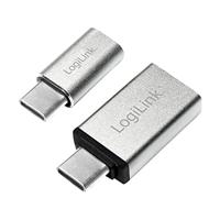 LogiLink USB 3.2 Gen 1 (USB 3.0) Adapter [1x USB-C stekker - 1x Micro-USB 2.0 B bus, USB 3.2 Gen 1 bus A (USB 3.0)] AU0040 0 mm - thumbnail