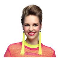 Boland Oorbellen festival neon geel, 20cm - thumbnail