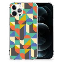 iPhone 12 Pro Max Doorzichtige Silicone Hoesje Funky Retro - thumbnail