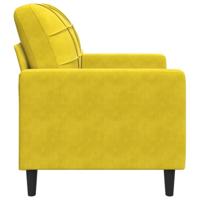 Fauteuil 60 cm fluweel geel - thumbnail
