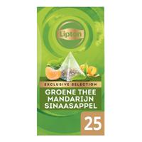 Lipton thee Exclusive Selection, groene thee mandarijn sinaasappel, doos van 25 zakjes - thumbnail