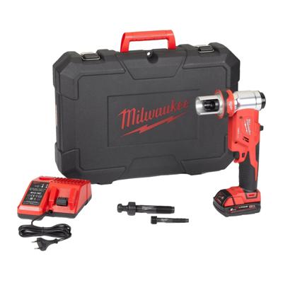 Milwaukee M18 HKP-201C Accu Hydraulische Ponsmachine FORCE LOGIC™ 18V 2.0Ah in koffer - 4933451202 Milwaukee M18 HKP-201C Accu Hydraulische Ponsmachine FORCE LOGIC™ 18V 2.0Ah in koffer - 4933451202